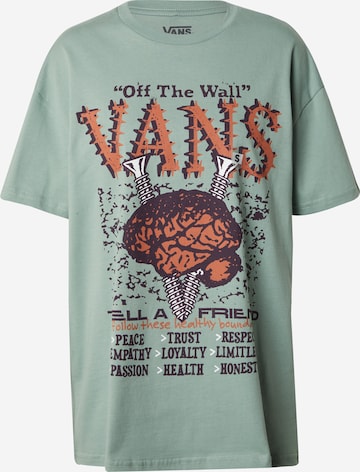 VANS Тениска 'BRAIN JAM' в зелено: отпред