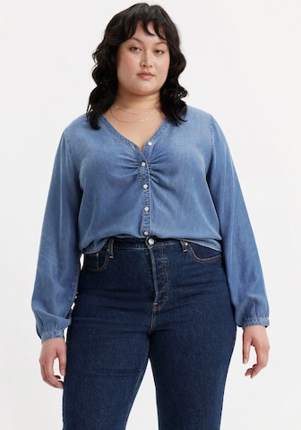 Levi's® Plus Bluse in Blau: predná strana