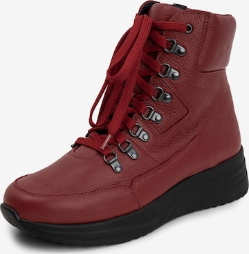 VITAFORM Lace-Up Boots in Red: front