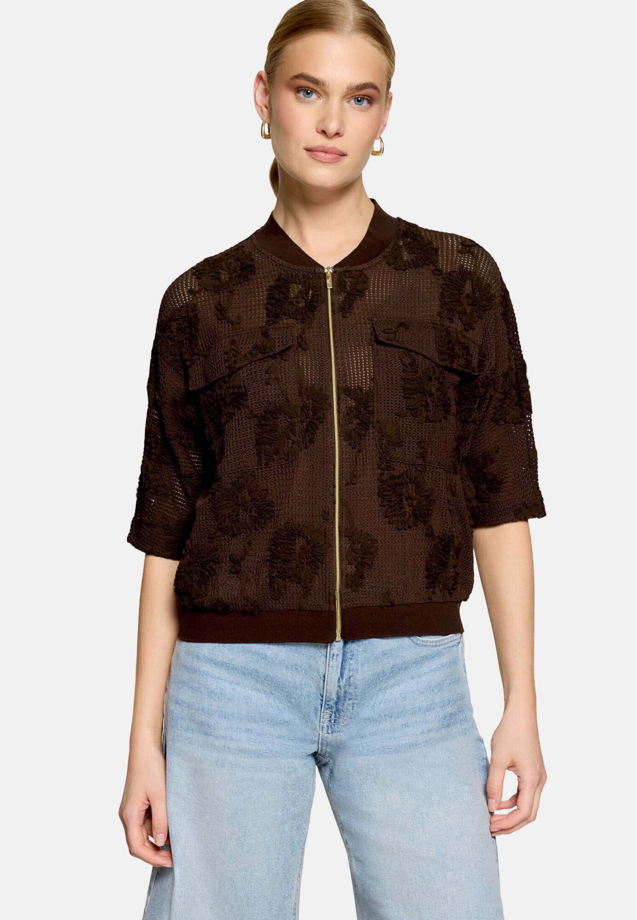 Blazer zero en marron : devant