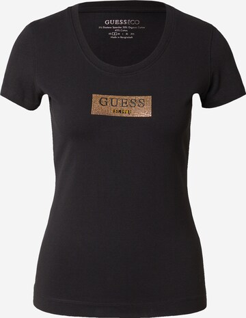 GUESS Shirt 'STUDS' in Black: front