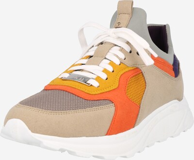 EKN Footwear Ниски маратонки 'LARCH' в сиво / тъмнолилаво / оранжево / тъмнооранжево / пудра, Преглед на продукта