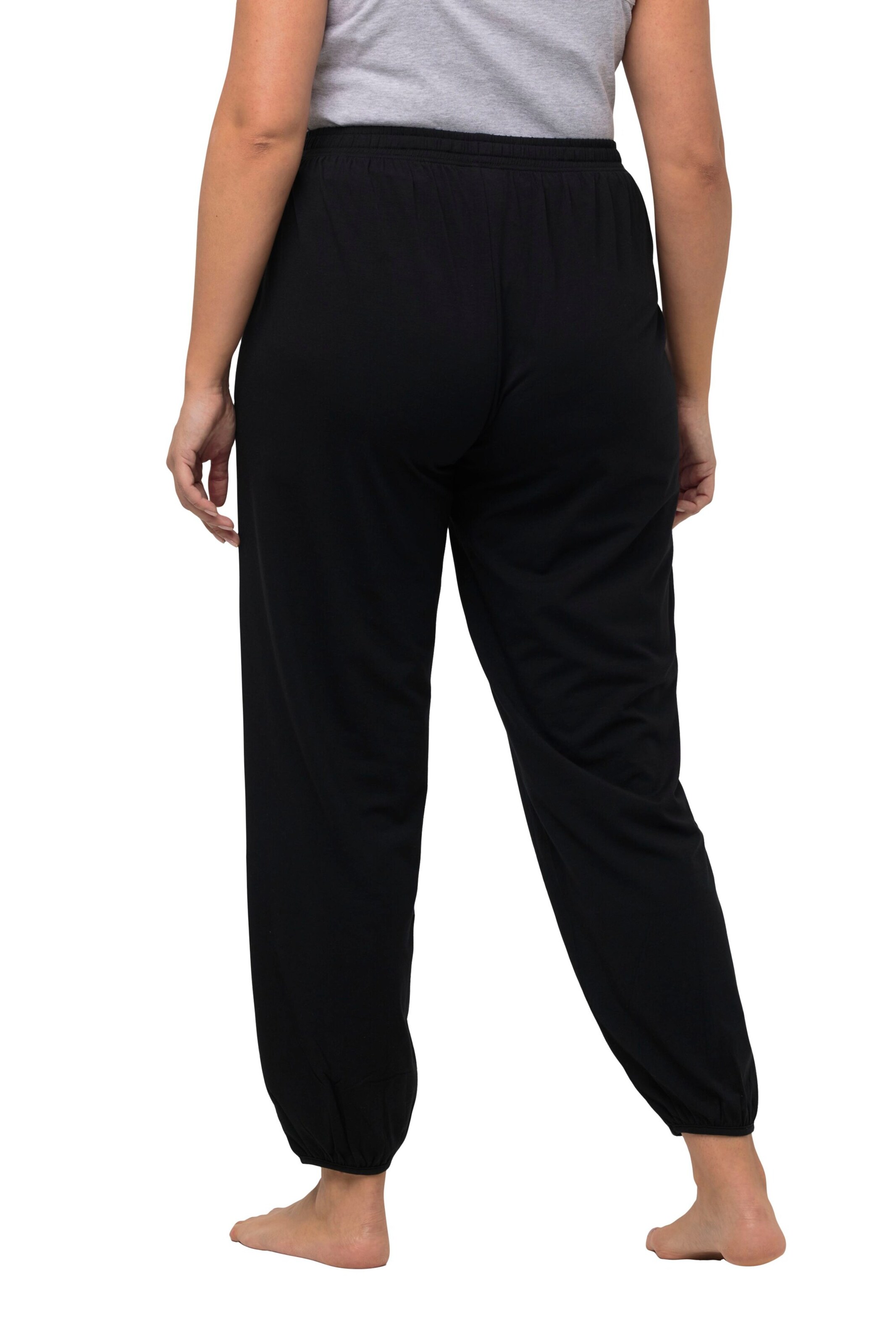 Ulla Popken Regular Broek in Zwart