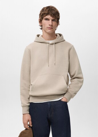 MANGO MAN Sweatshirt 'Bono' in Beige: front