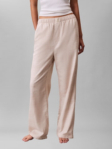 Calvin Klein Pyjamahose in Beige: Vorderseite