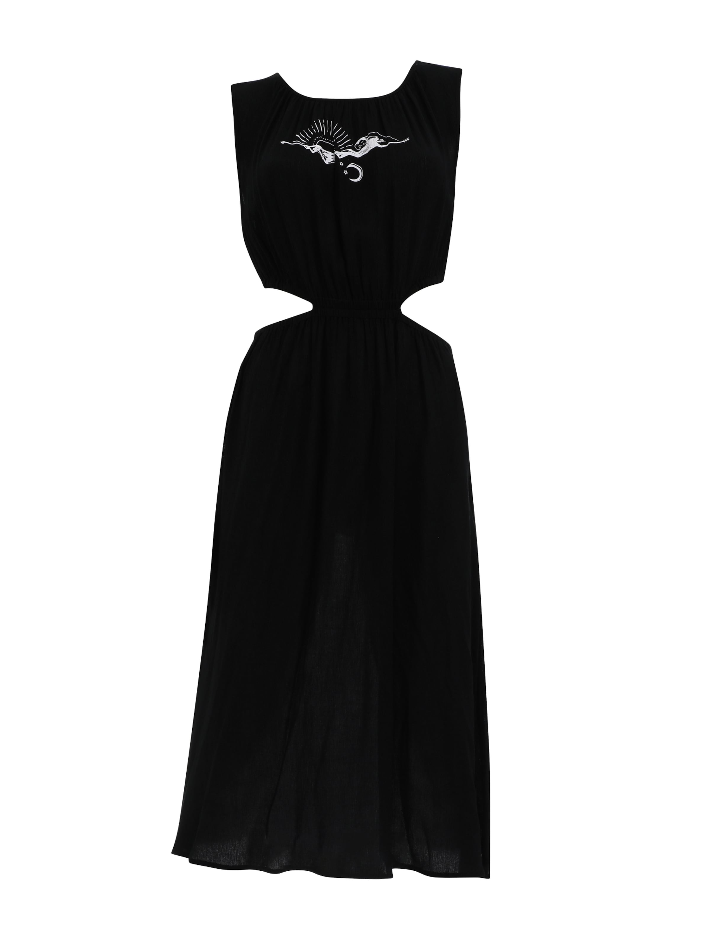 OLYMPIA Sommerkjole i sort: forside