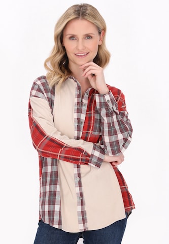 Veste mi-saison usha BLUE LABEL en rouge : devant