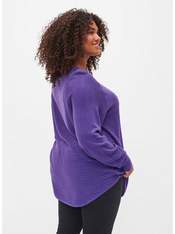 Zizzi Sweater 'Amelia' in Purple