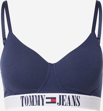 Tommy Jeans - Soutien Bustier Soutien em azul: frente