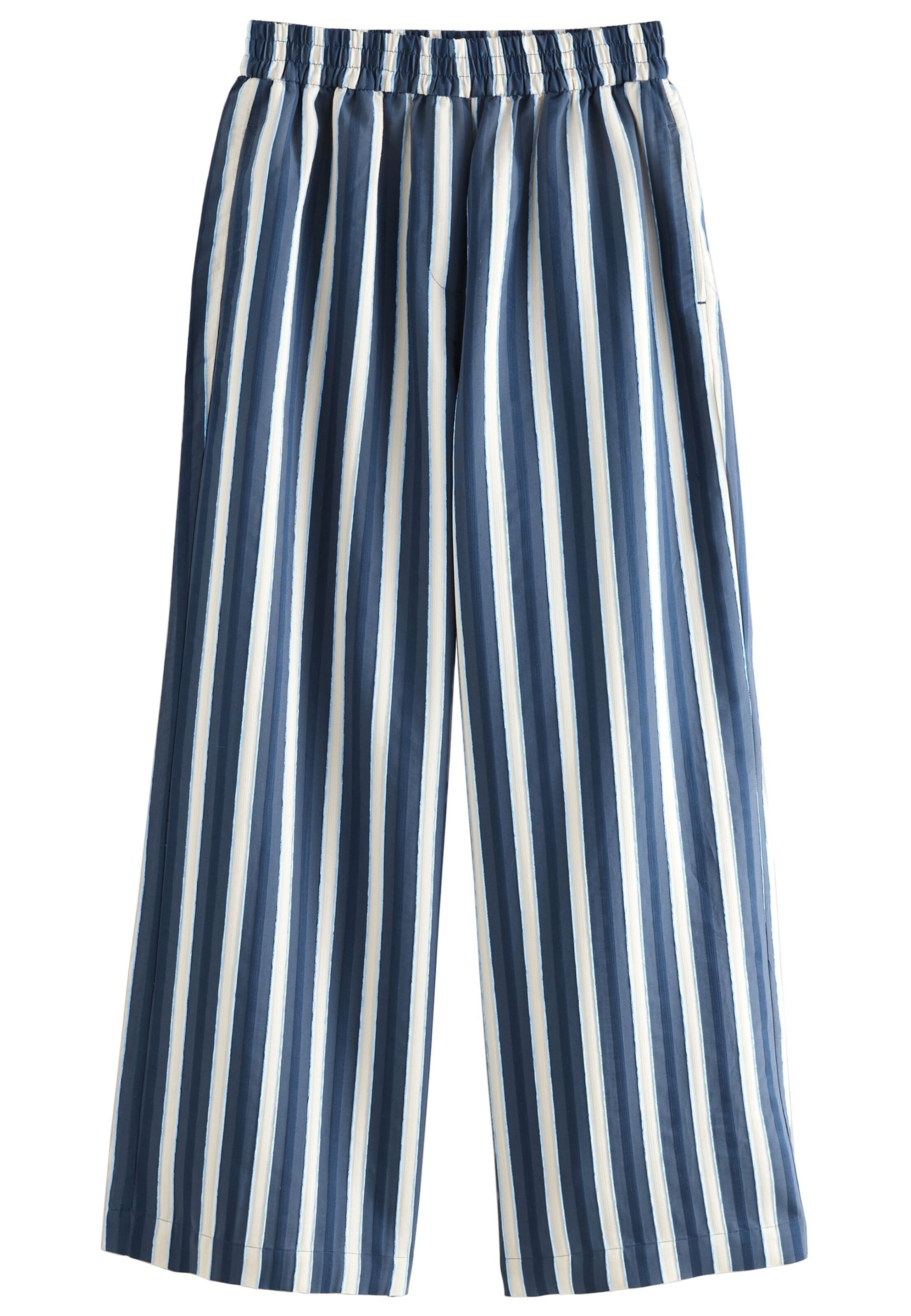 Next Trousers in Marine blue / Light blue / White, Item view