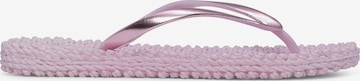 ILSE JACOBSEN T-Bar Sandals 'CHEERFUL' in Pink