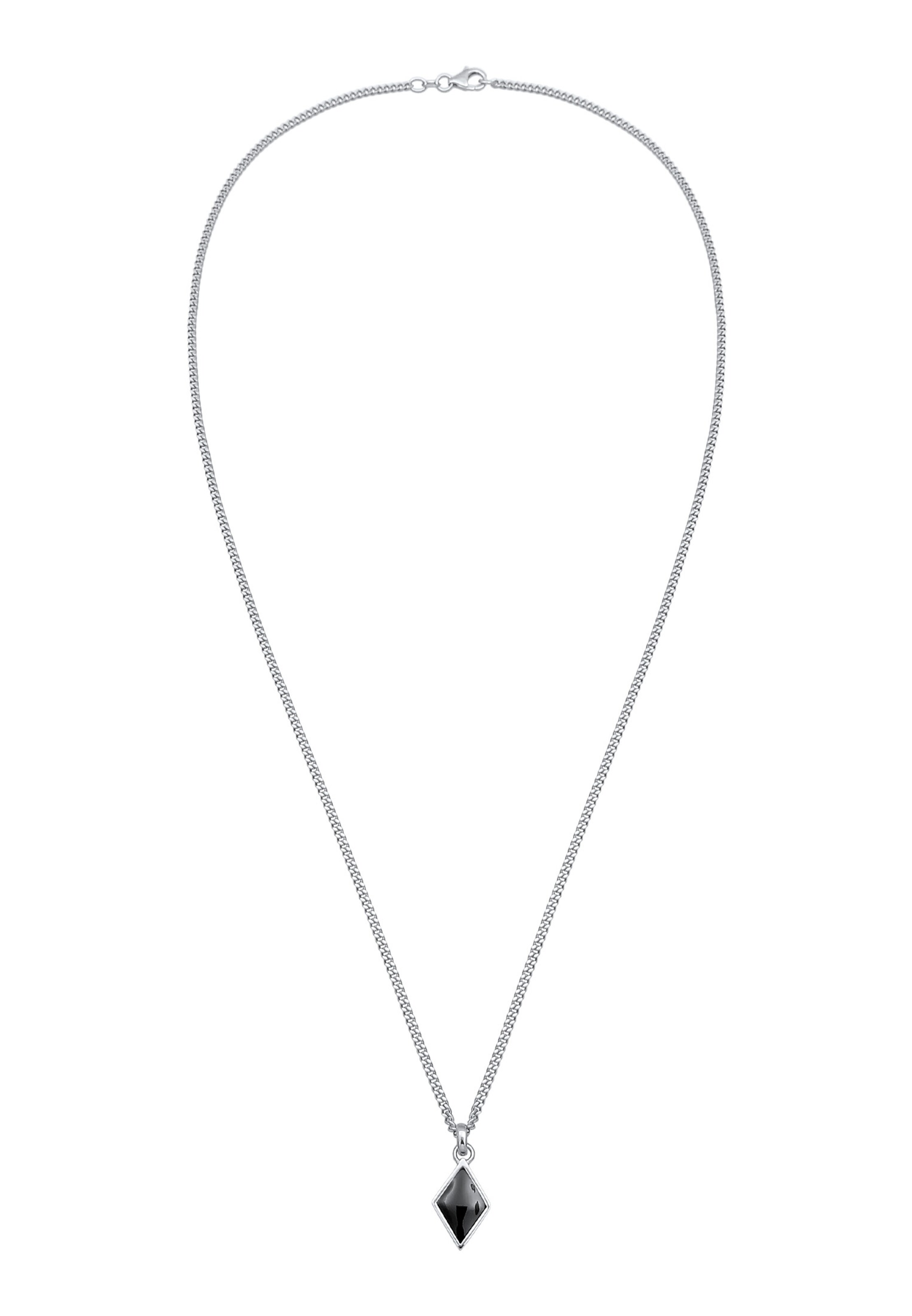 KUZZOI Kette 'Geo' in Silber: Vorderseite