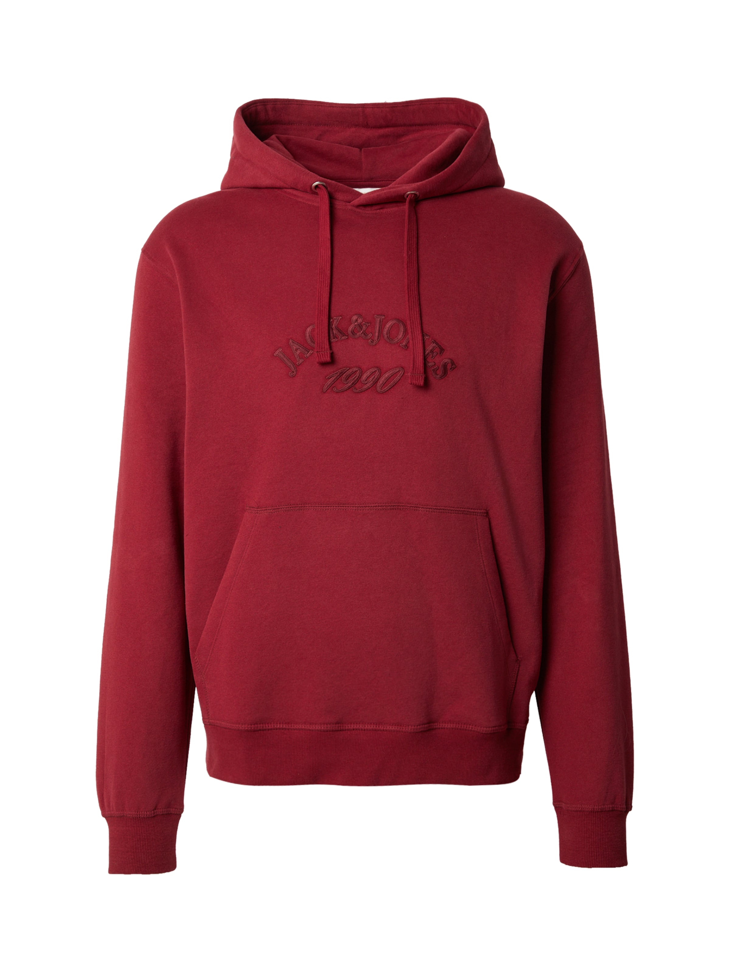 JACK & JONES Mikina 'JORBLEECKER' - Červená: predná strana