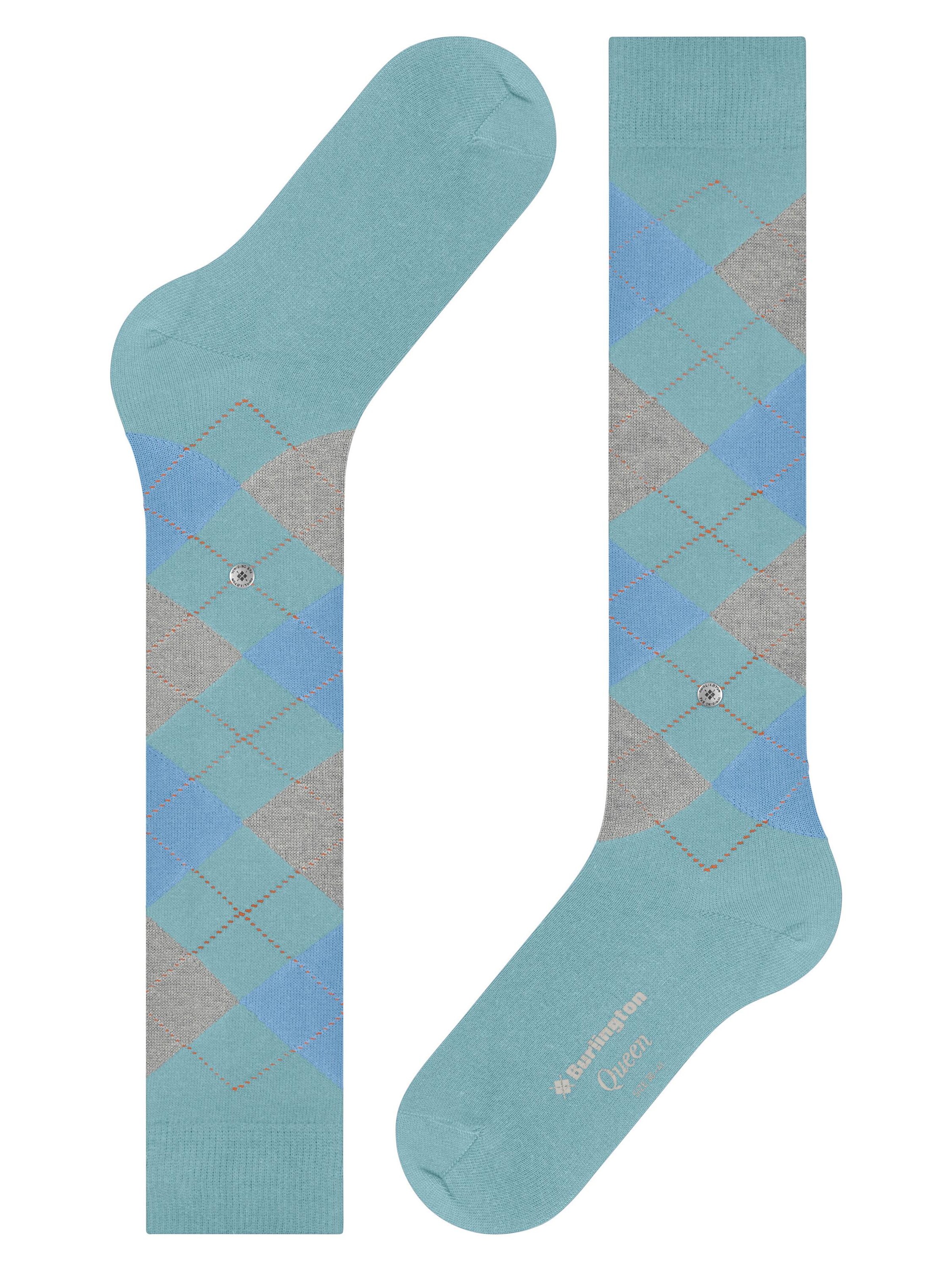 BURLINGTON Overknee Strümpfe 'Queen'‌ in Blau