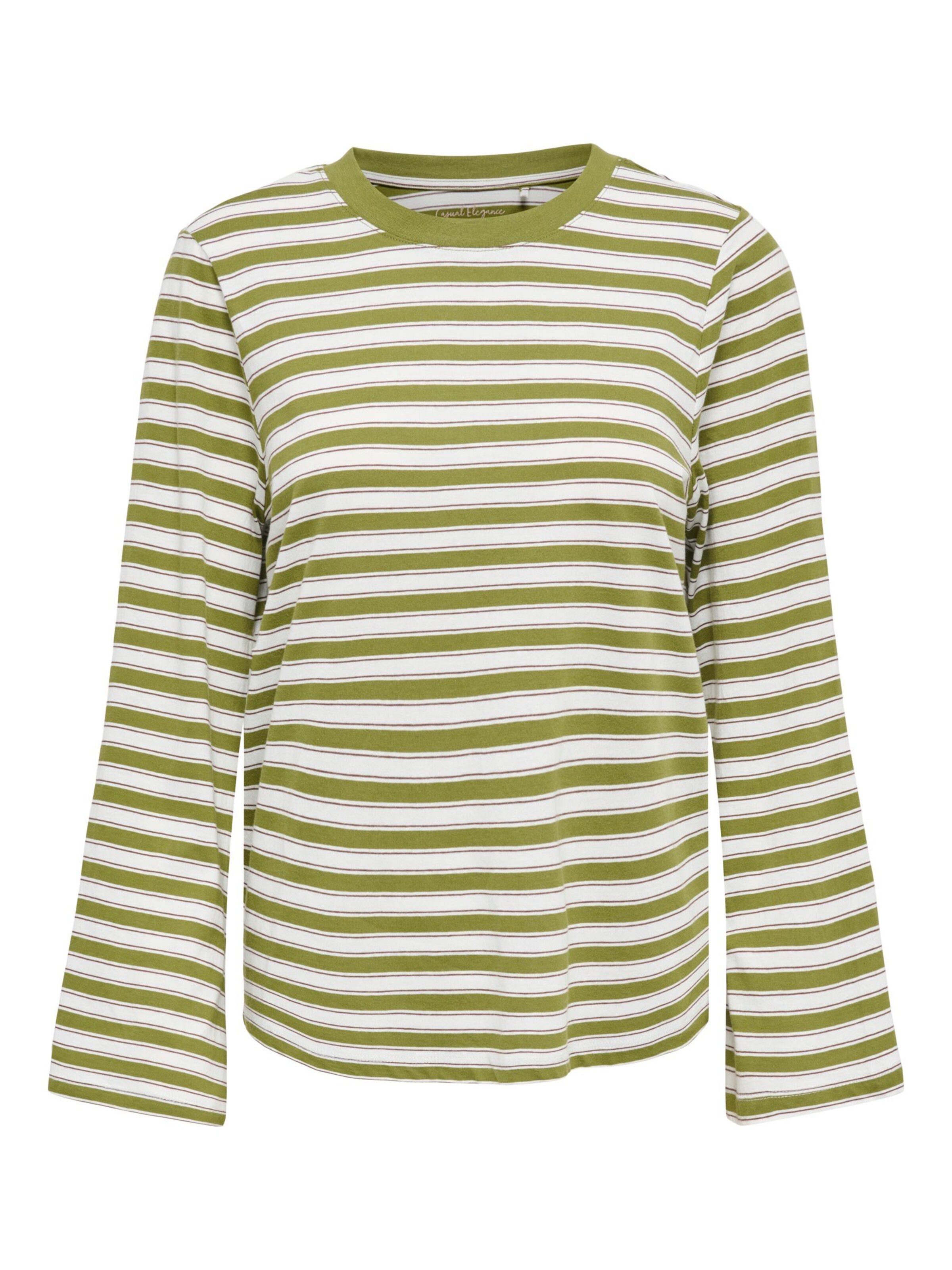 ONLY T-shirt 'ONLLuna' en XS en kaki / blanc, Vue avec produit