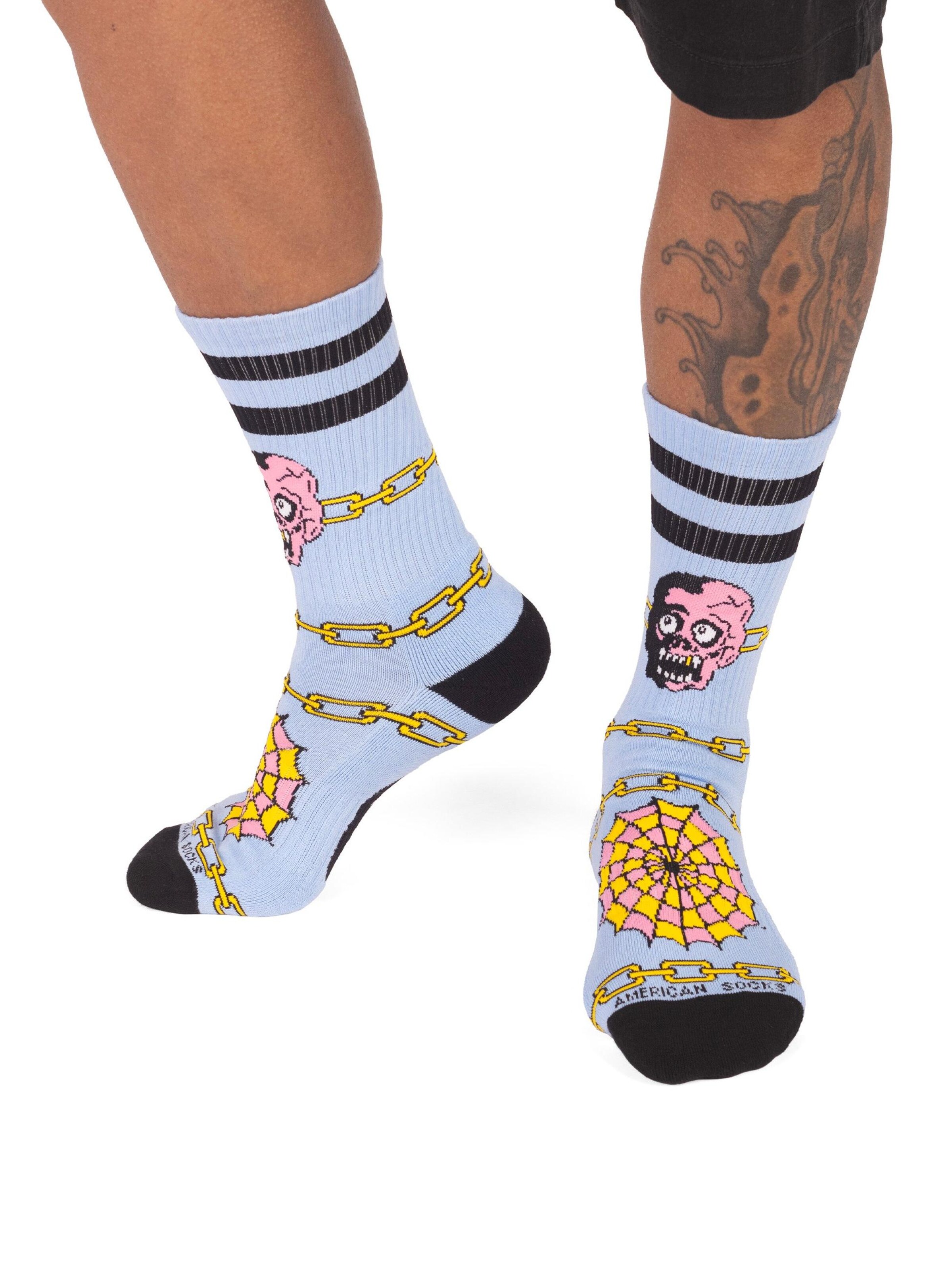 American Socks - Calcetines 'Weirdo - Mid High' en azul