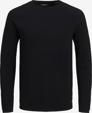 Pull-over 'JJEHill' JACK & JONES en noir : devant