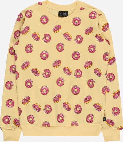D-XEL Sweatshirt 'Toby' in Lemon / Light yellow / Pink / Black, Item view