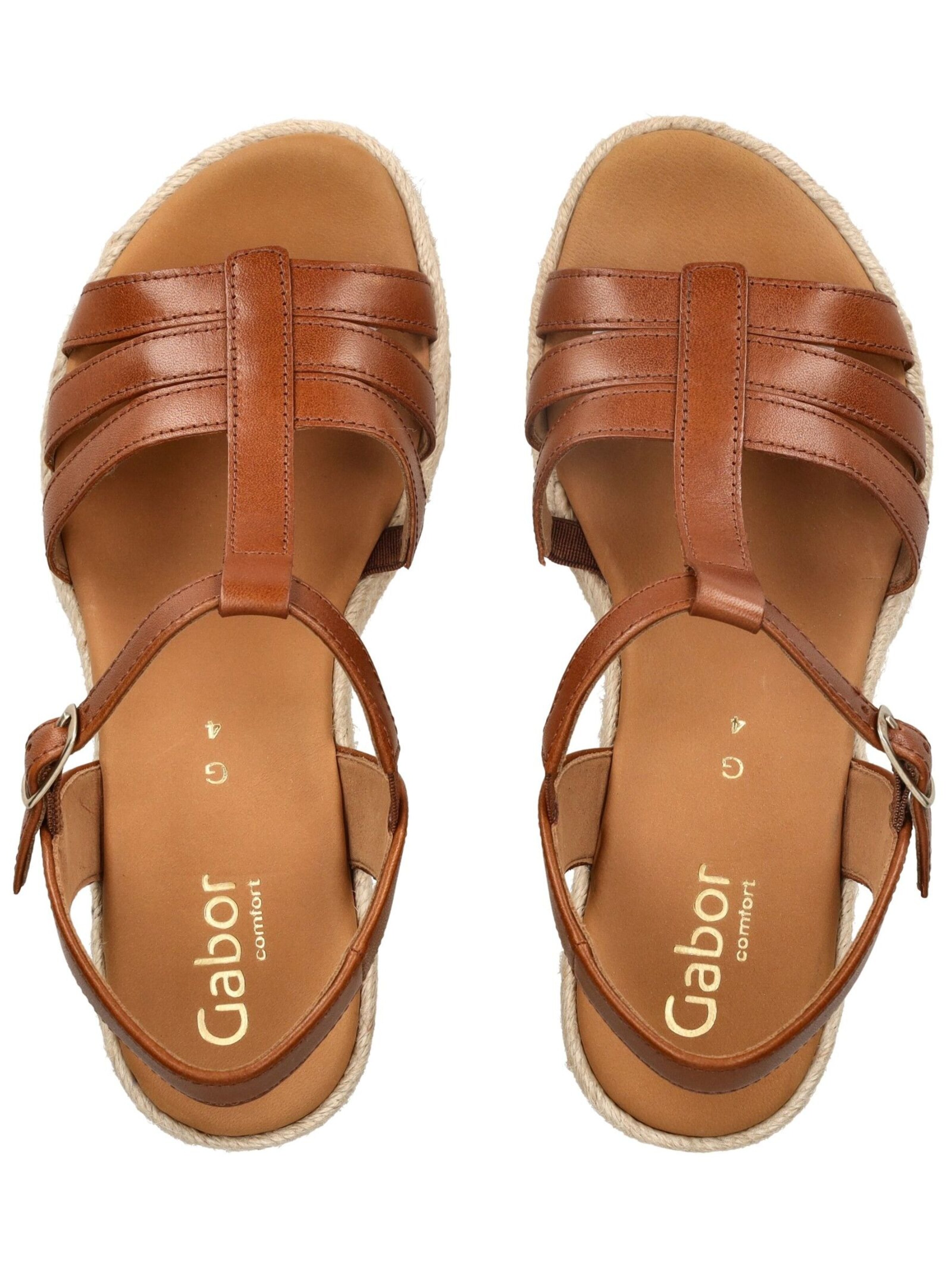 GABOR Strap sandal in Brown