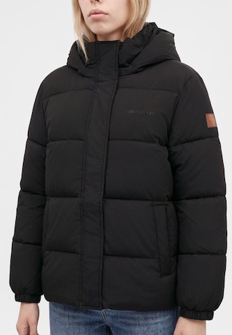 GUESS JEANS Vinterjakke i sort: side