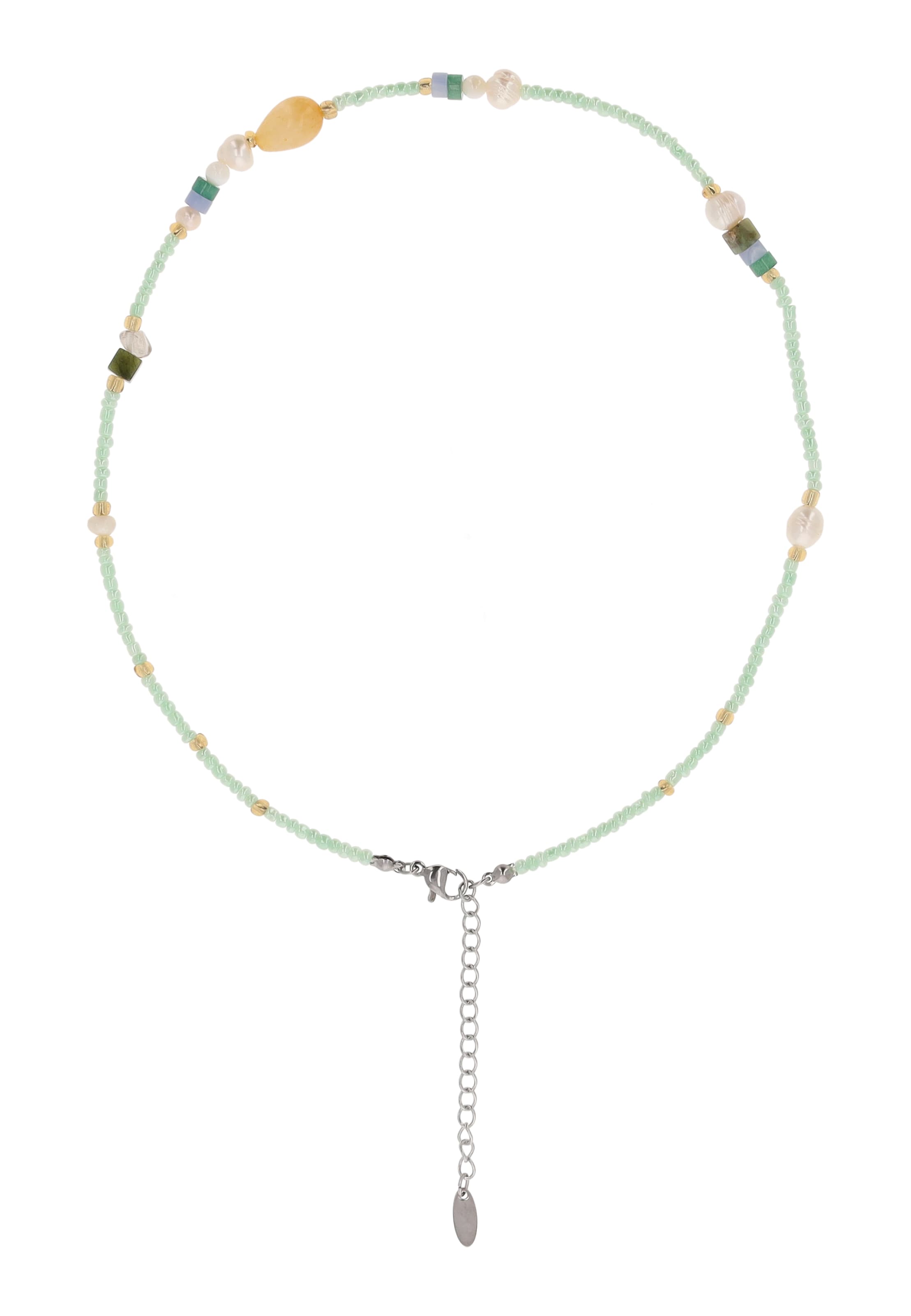 IZIA Kette in Grün: Vorderseite