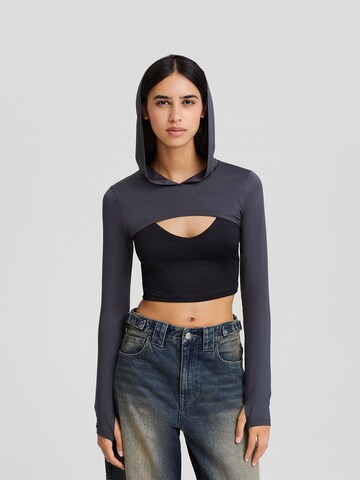 Bershka Shirt in Grau: Vorderseite