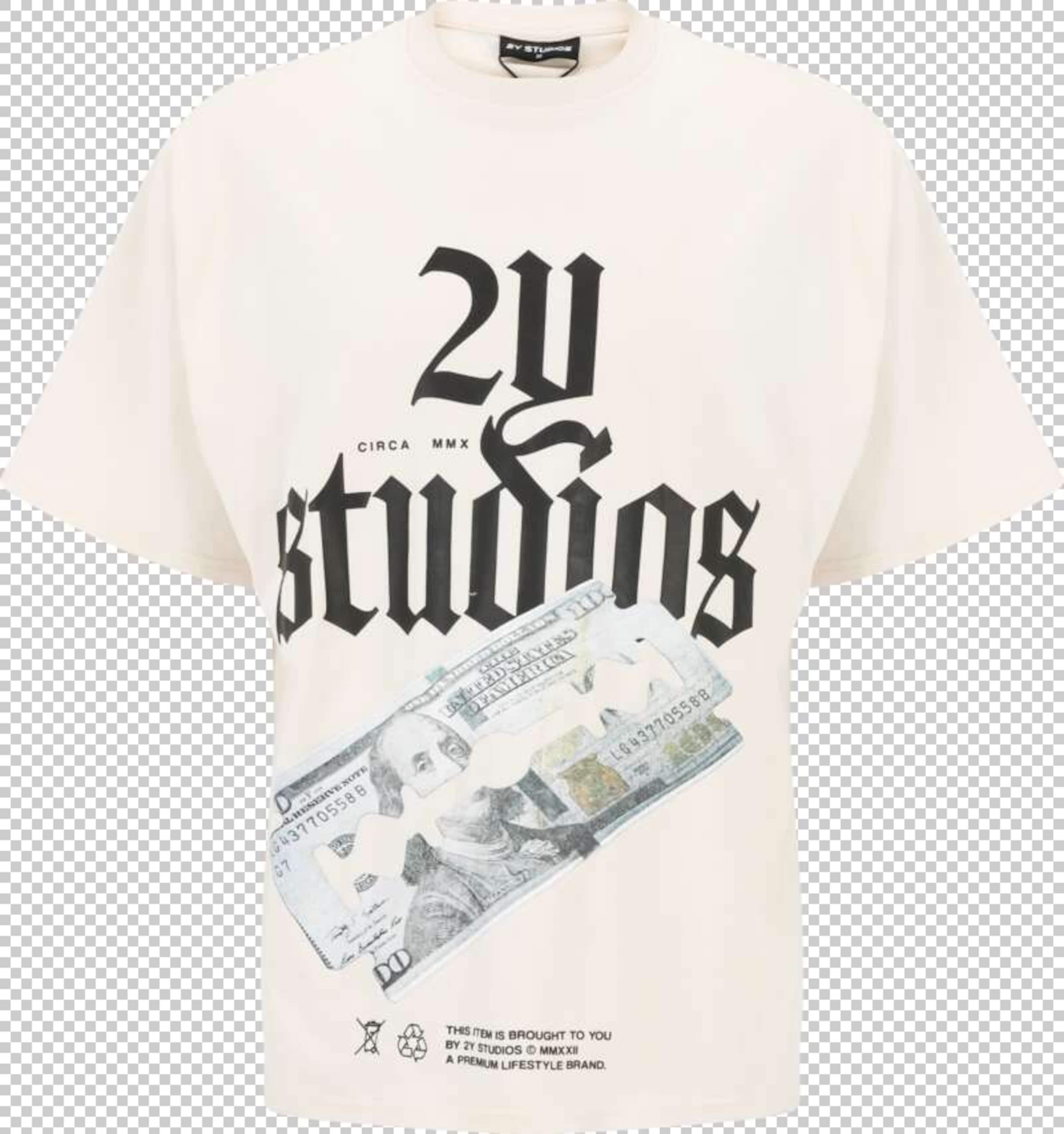 2Y Studios Tričko 'Razor' – bílá: přední strana