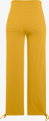 Regular Pantalon '803640' Ulla Popken en jaune