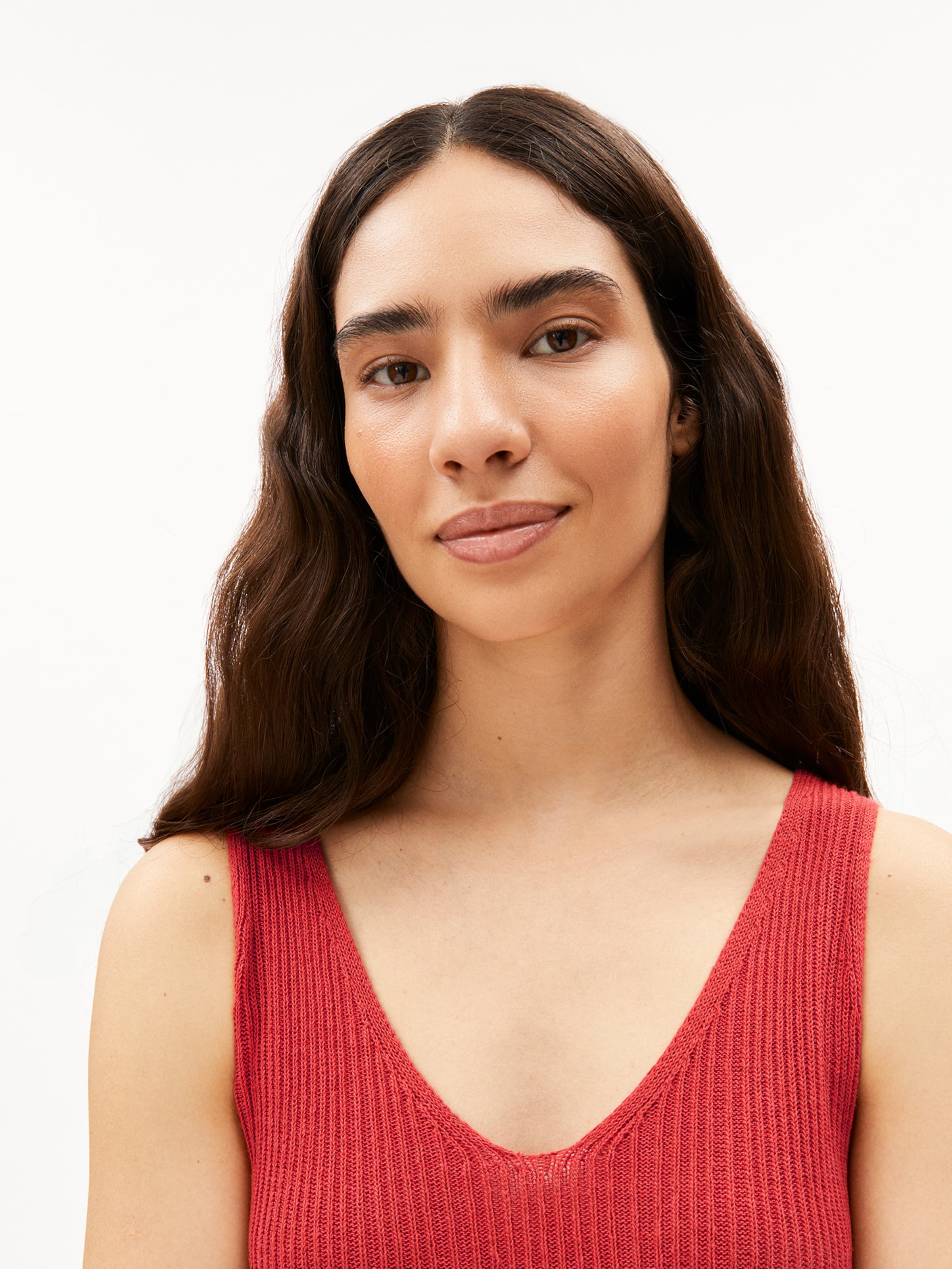 Robes en maille 'CINDAA' ARMEDANGELS en orange : devant