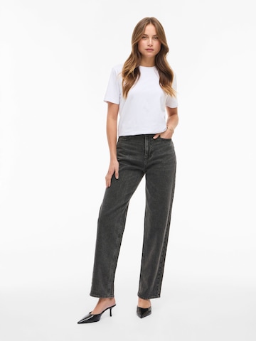 VILA - Loosefit Vaquero 'KELLY ' en gris