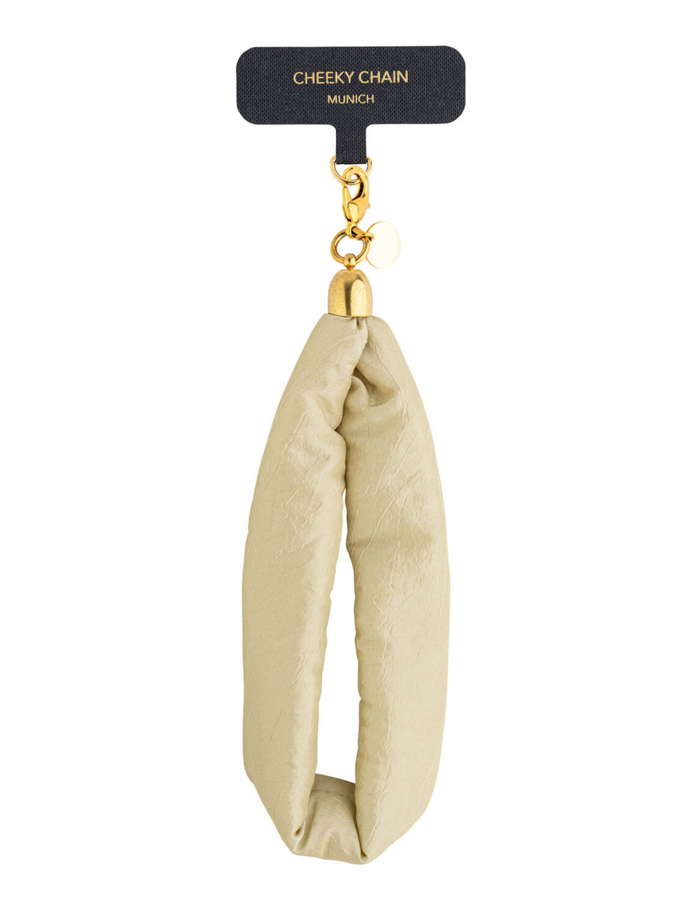 Cheeky Chain Munich Handyanhänger 'Toni' in Beige: Vorderseite