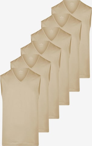 Ragman Onderhemd 'Basic' in Beige: voorkant