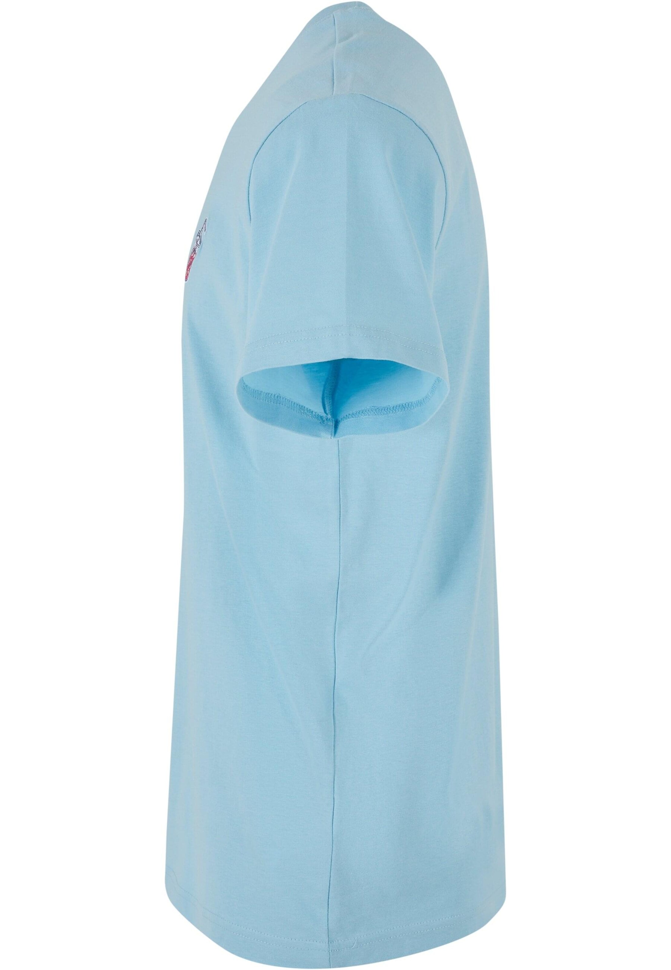 Mister Tee Shirt 'Good Vibes Drink' in Blauw