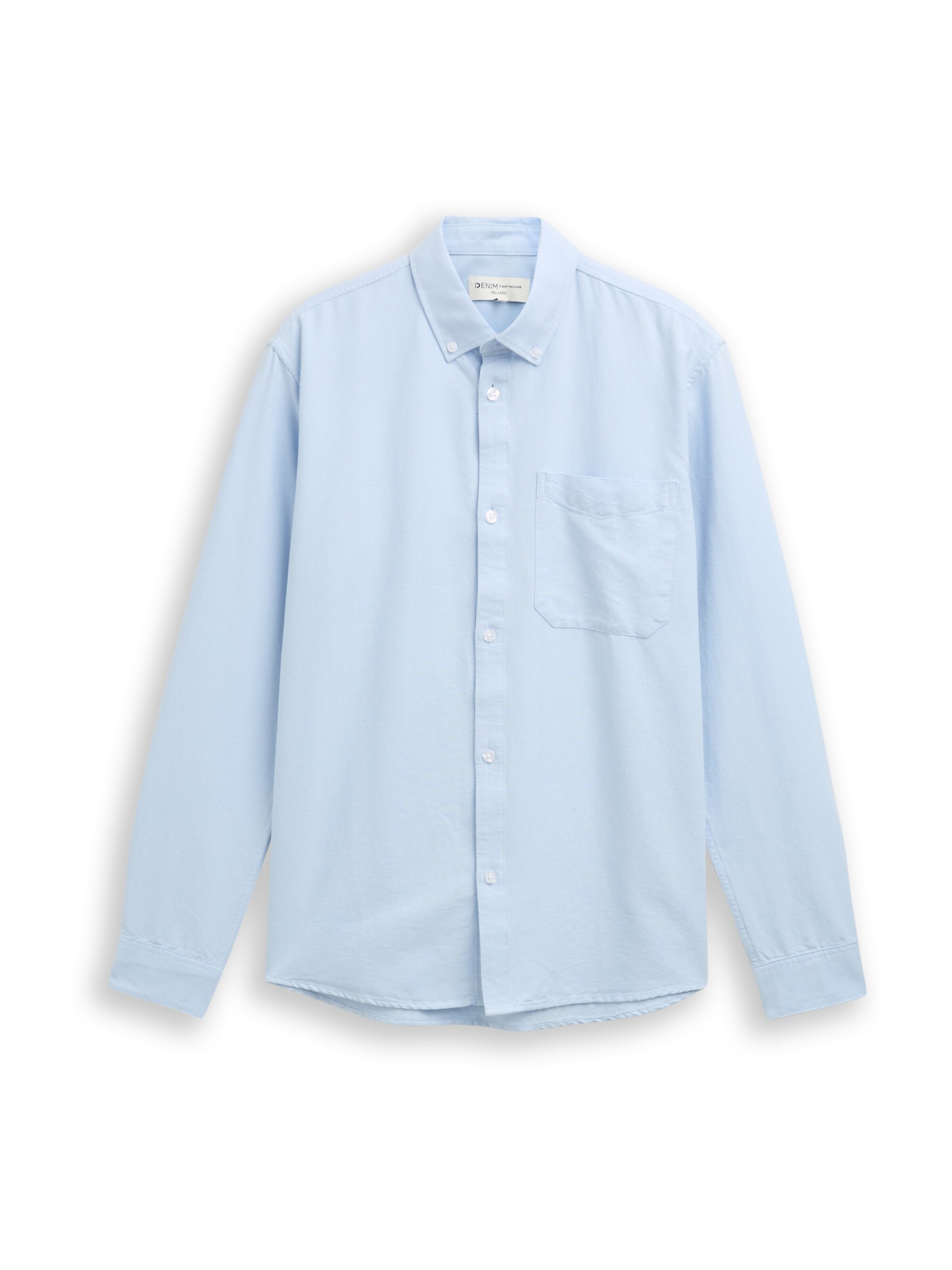 TOM TAILOR DENIM Overhemd in Blauw: voorkant