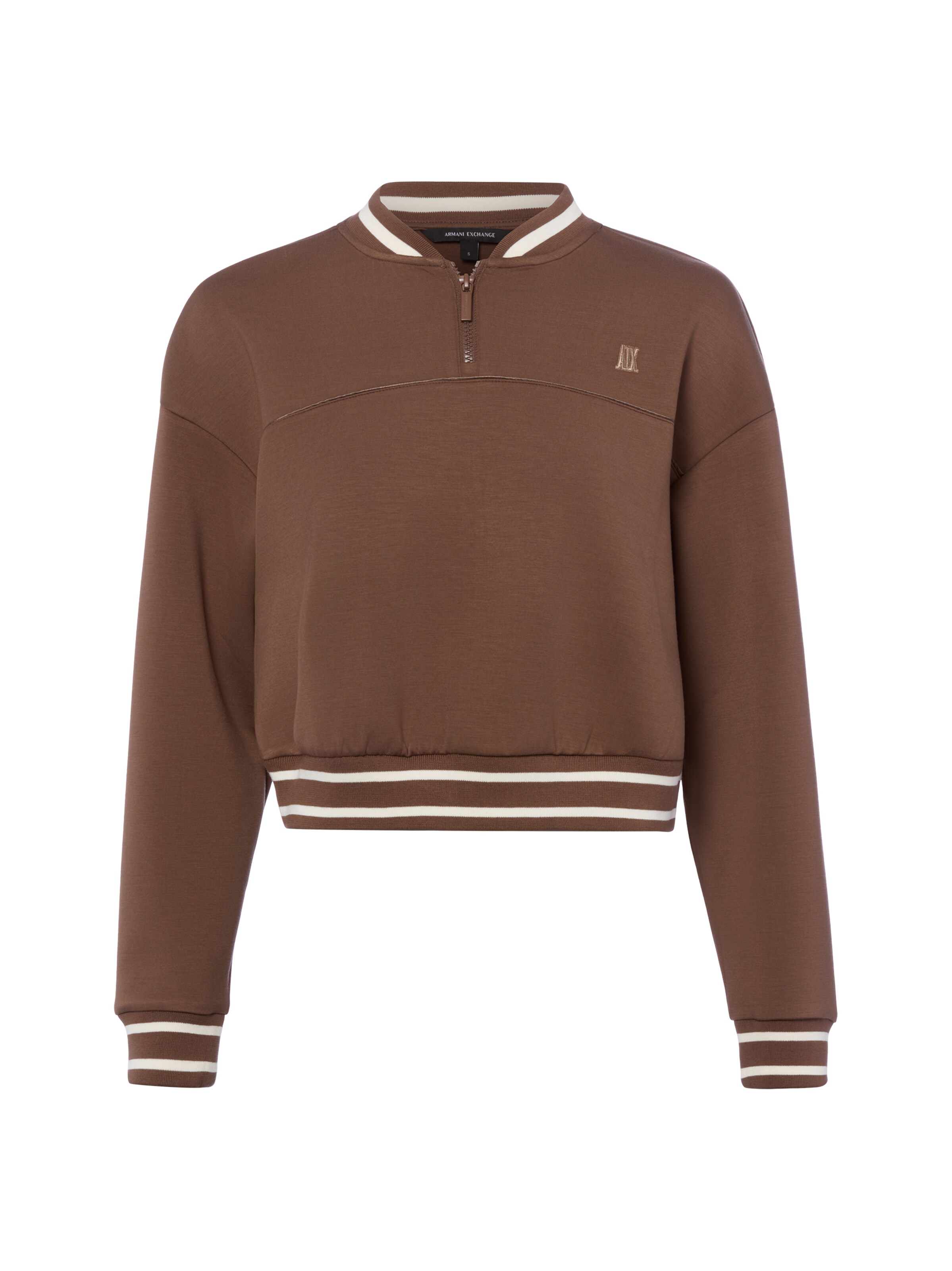 ARMANI EXCHANGE Sweatshirt in Braun: Vorderseite