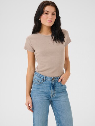 Maglietta di My Essential Wardrobe in marrone: frontale