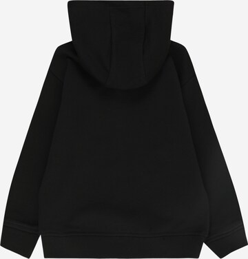 UNITED COLORS OF BENETTON Zip-Up Hoodie in Black