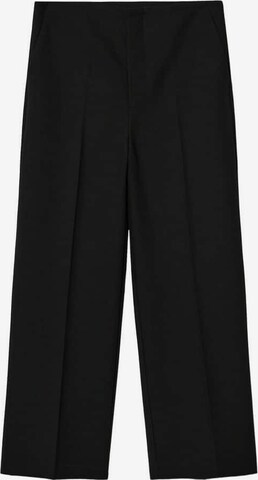 MANGO Zvonové kalhoty Kalhoty s puky 'Rita' – černá: přední strana