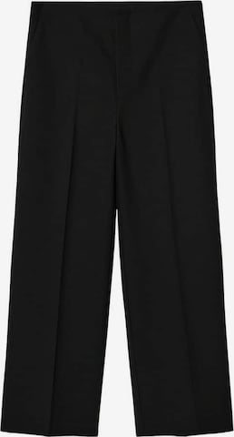 MANGO Zvonové kalhoty Kalhoty s puky 'Rita' – černá: přední strana
