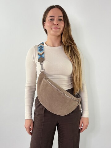 lePelou Fanny Pack 'TRAMA' in Grey