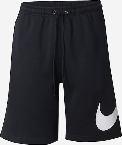 Kelnės 'Club' iš Nike Sportswear, spalva – juoda / balta, Prekių apžvalga