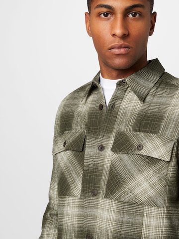 Only & Sons Regular fit Button Up Shirt in Green