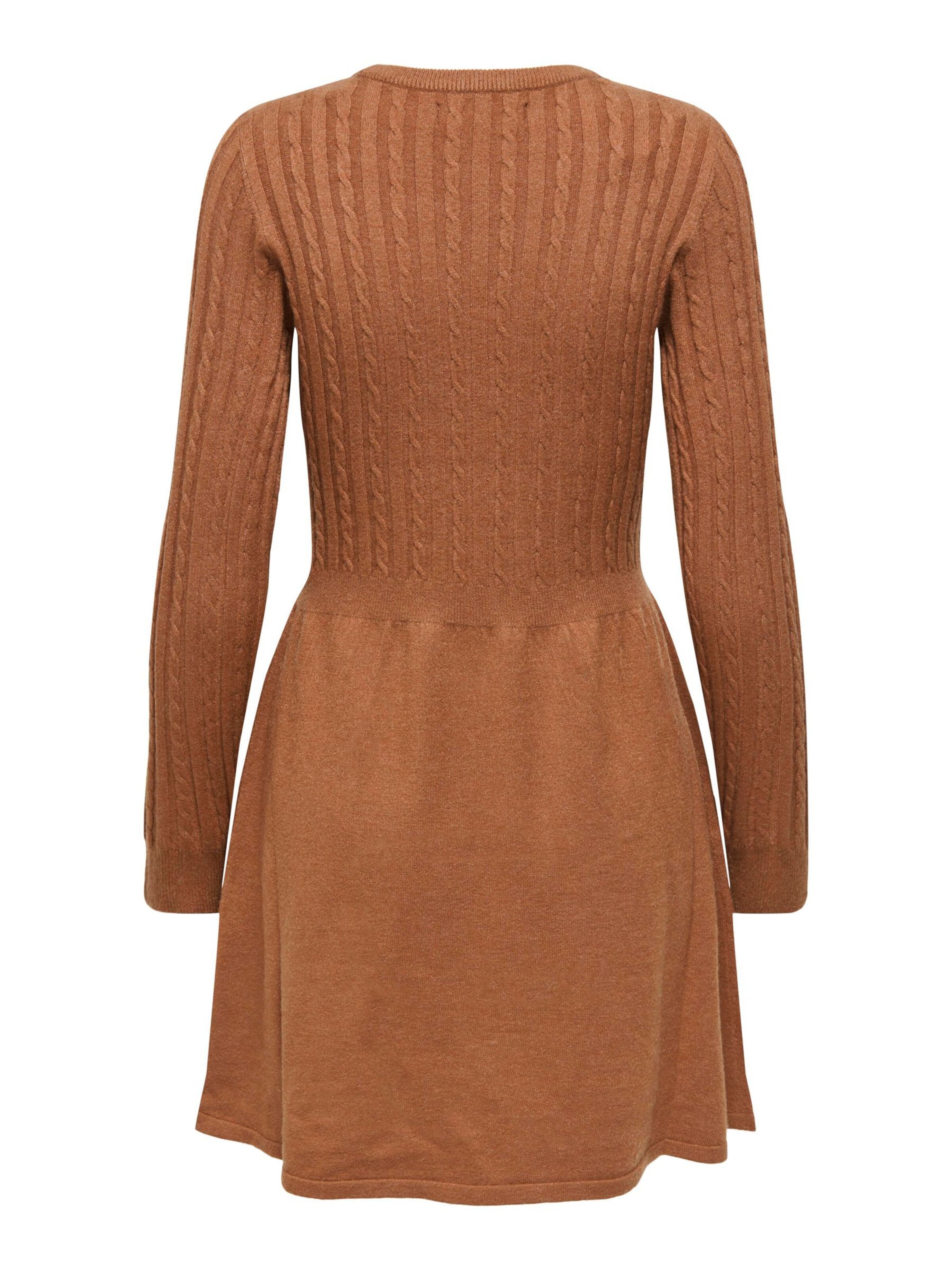 ONLY - Vestido de punto 'ONLFia' en marrón
