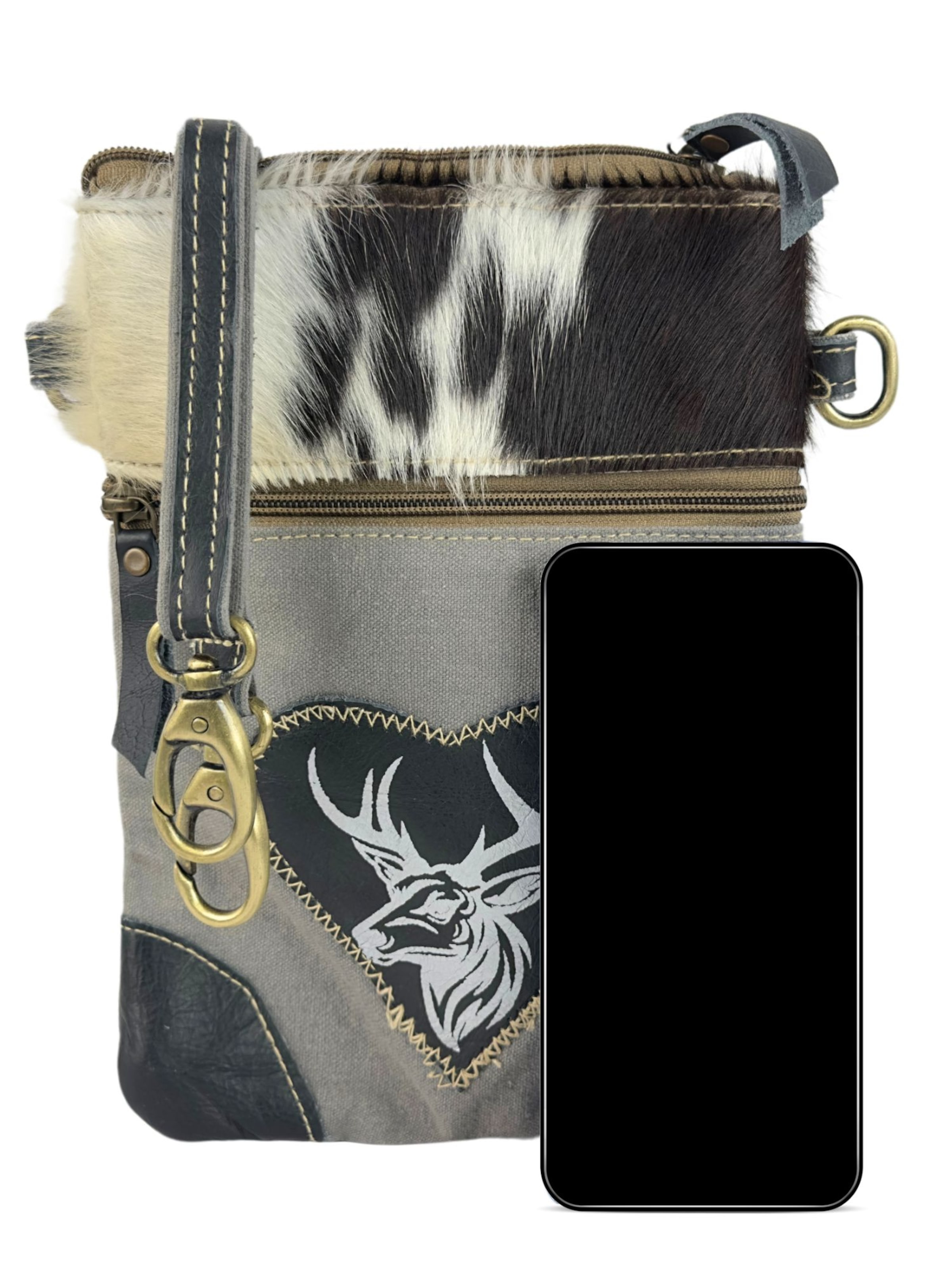 DOMELO Crossbody Bag 'Domelo' in Grey