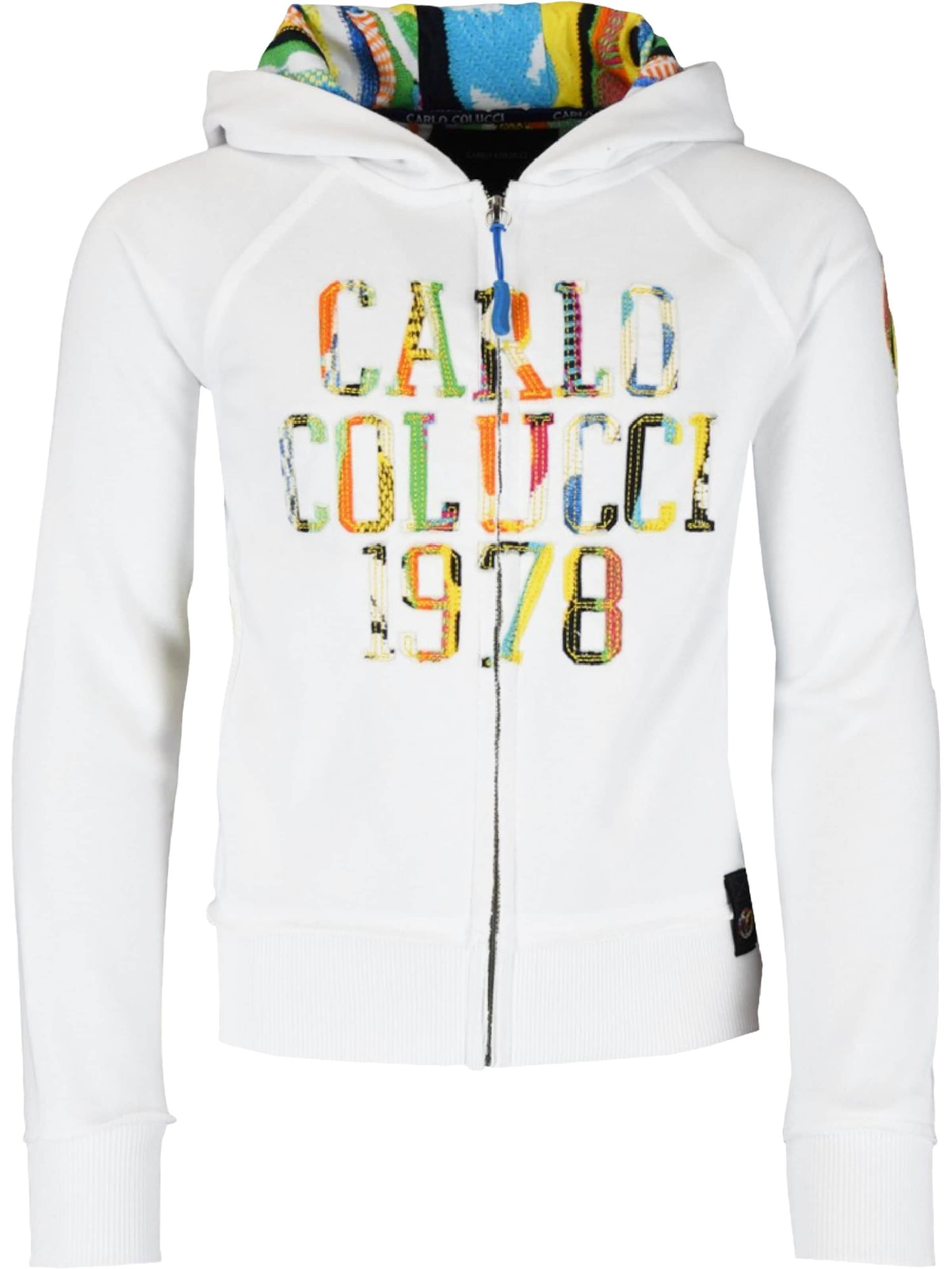 Carlo Colucci Sweat jacket 'Carletto' in White: front