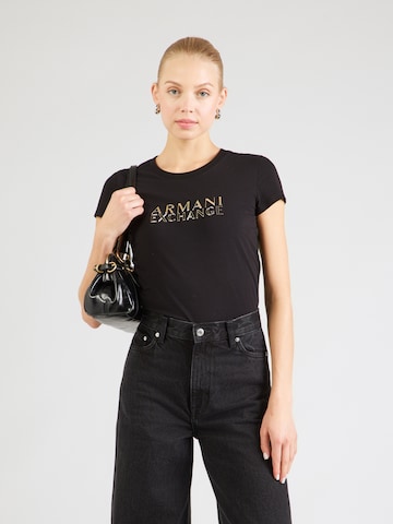 T-shirt ARMANI EXCHANGE en noir : devant