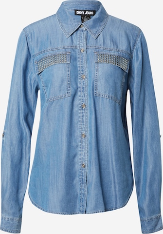 DKNY Blouse in Blauw: voorkant