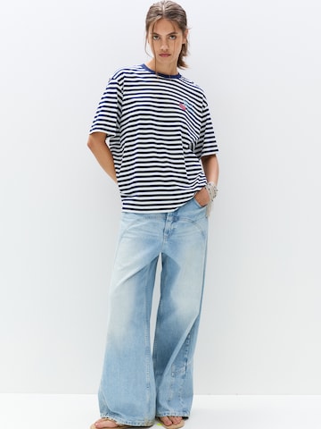 Pull&Bear Тениска в синьо