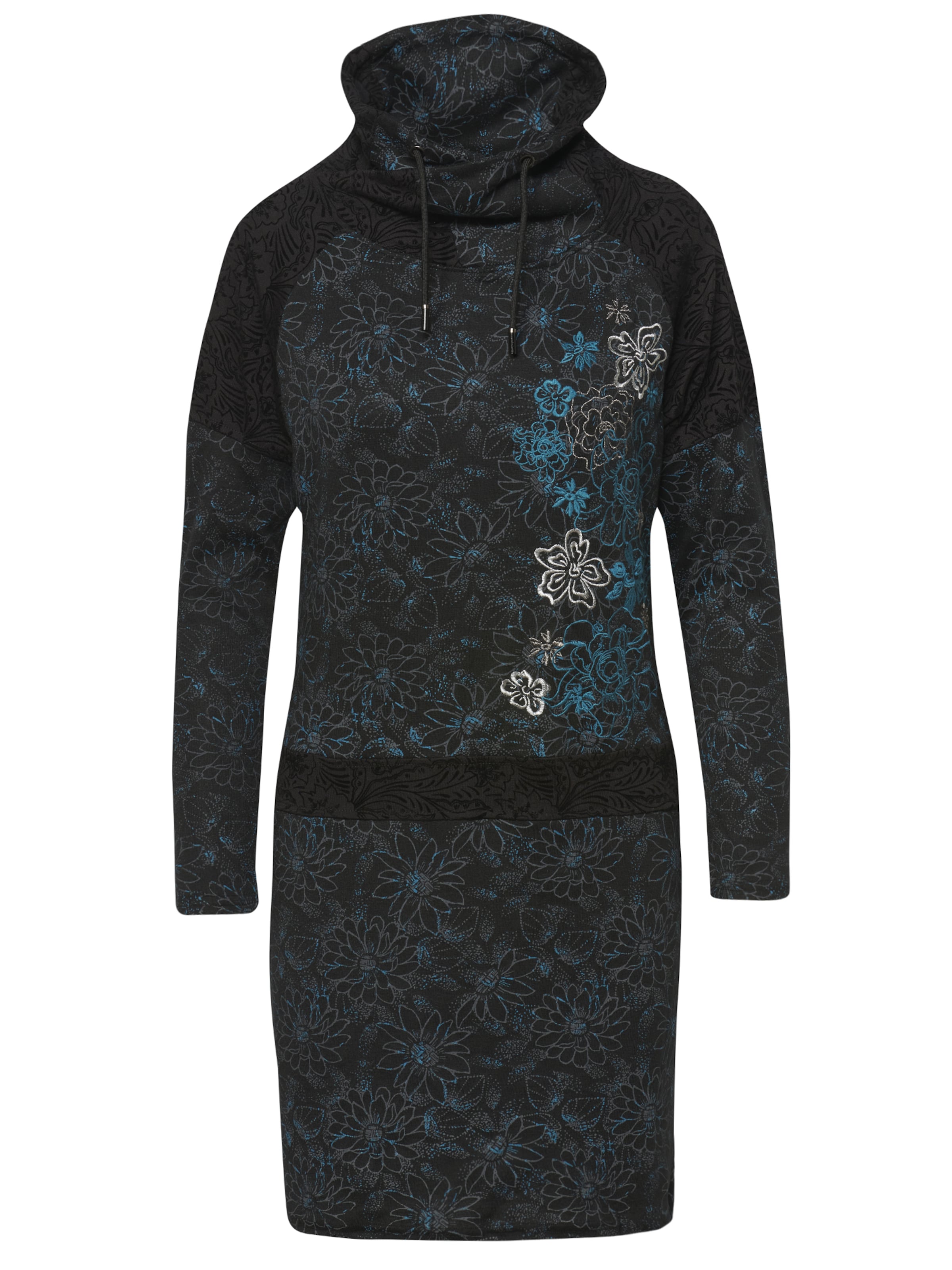 melns KOROSHI Adīta kleita: no priekšpuses