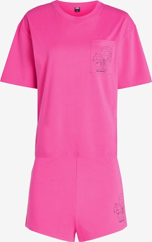 Karl Lagerfeld - Pijama 'Ikonik 2.0' em rosa: frente